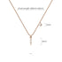Solid 925 Sterling Silver Initial Crystal Personalised Alphabet Letter Necklace Rose Gold Filled